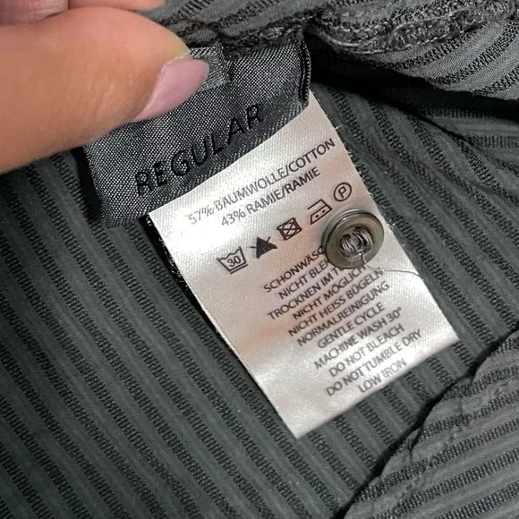 OSKA | Grey Oversized Long Sleeve Button Down Tunic Top - Picture 6 of 13